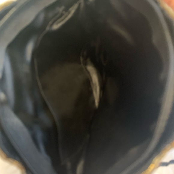 Vintage design black beaded crossbody ladies bag LNWOT +++ - Picture 5 of 9